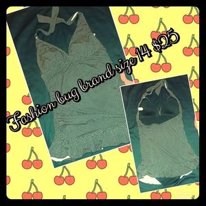 Halter fashion bug brand 1 piece swim suit.